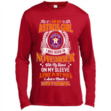 I Am An Houston Astros Girl I Was Born In November With My Heart On My Sleeve A Fire In My Soul And A Mouth I Cant Control - Canvas Long Sleeve T-Shirt