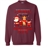 Never Underestimate A March Woman Watches Hallmark Movies Sweatshirt PINGPONG