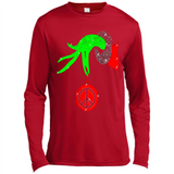 Christmas The Grinch Hand Holding Hippie Ornament - Canvas Long Sleeve T-Shirt