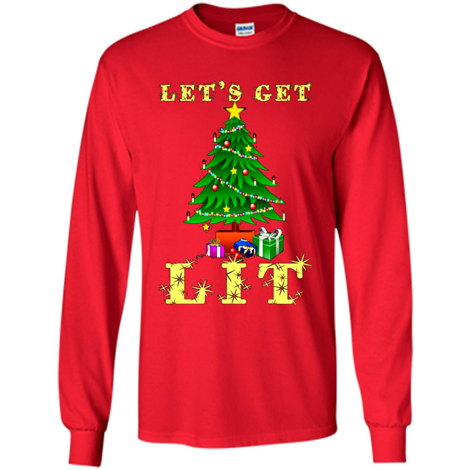 Let’s Get Lit Christmas Drinking sweater PINGPONG