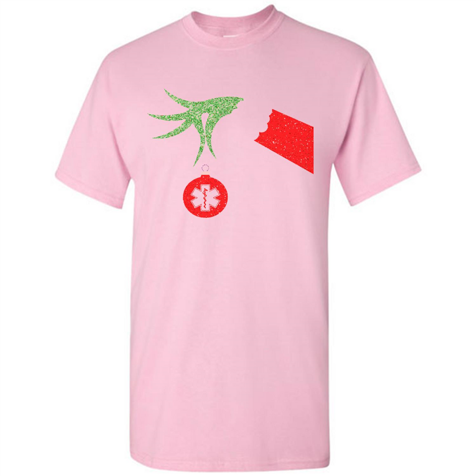 Funny Grinch Hand holding Doctor ornament Christmas Sporty T-Shirt - Shirt