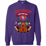 San Francisco 49ers NFL Reindeer Funny Merry Christmas And Happy New Year