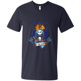 Chicago Blackhawks Halloween The Nightmare Before Christmas - Men's V-Neck