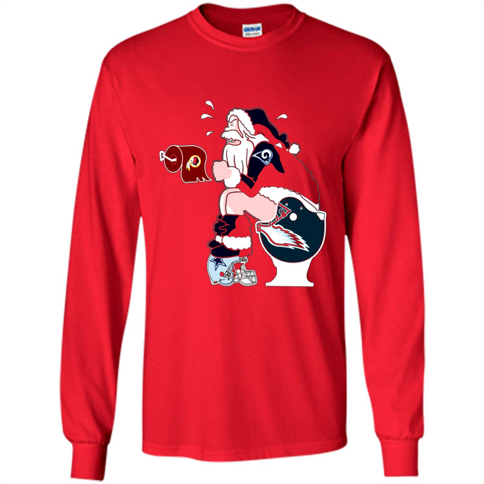 Los Angeles Rams Toilet Santa Claus PINGPONG