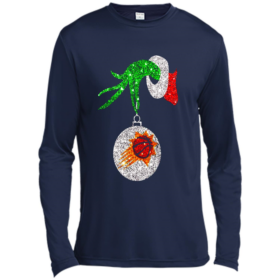 Amazing Phoenix Sun Glitter Grinch Monogram Ornament Christmas Gift - Canvas Long Sleeve T-Shirt