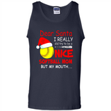 Dear Santa I Really Did Try To Be A Nice Softball Mom T-Shirt - Tank Top