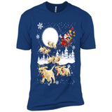 Christmas Santa Golden Retriever Sleigh For Labrador Retriever