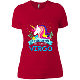 Unicorns are born in Virgo Birthday Rainbow Gift Ladies Custom