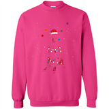 Doberman Santa Lights Christmas Dog Xmas Sweatshirt - Sweatshirt