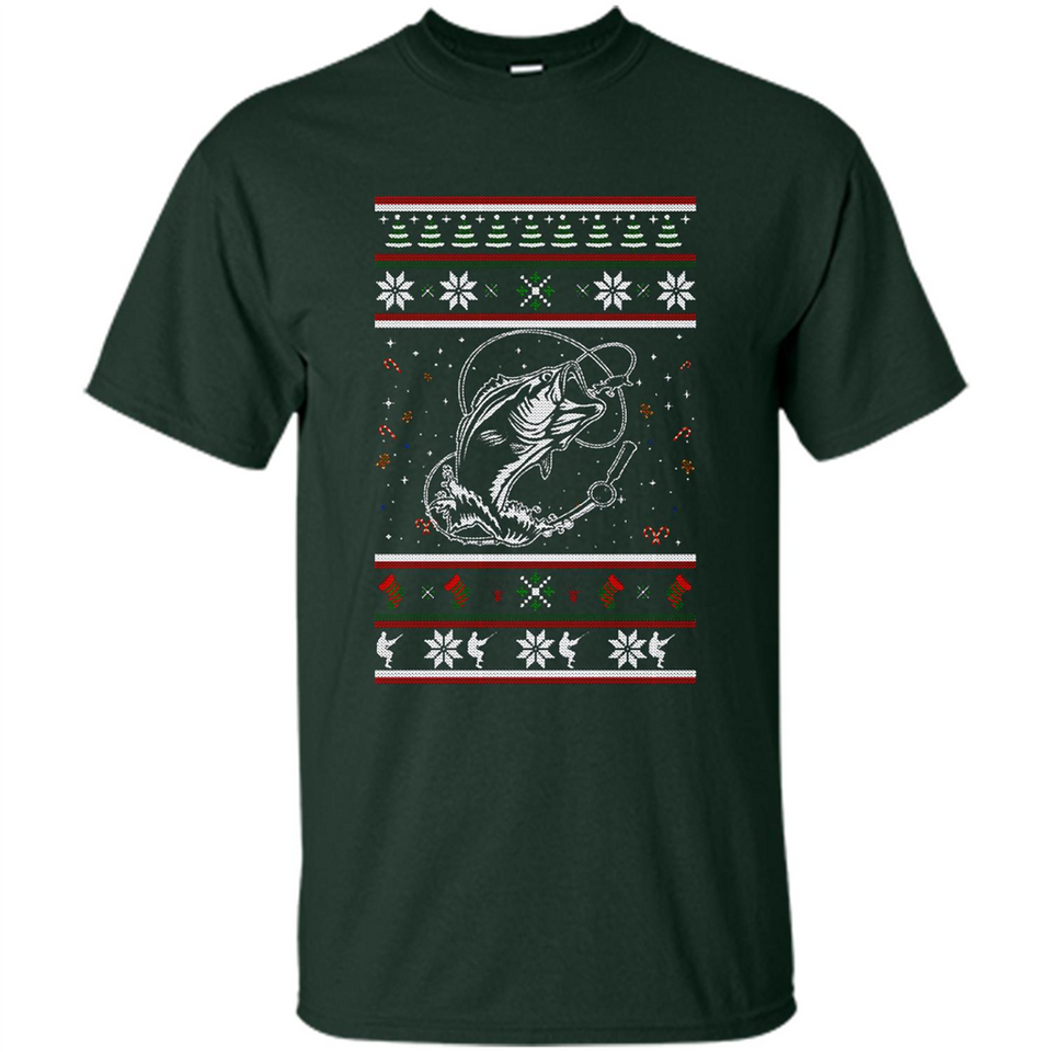 Christmas Ugly Sweater Fishing Ugly Christmas Sweater - Shirt