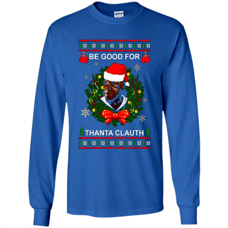 Mike Tyson Thanta Clauth Santa Claus Christmas sweater PINGPONG