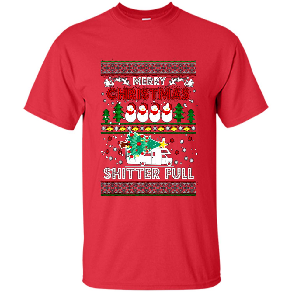 Merry Christmas Shitter Full Christmas Tree Snowman PING PONG