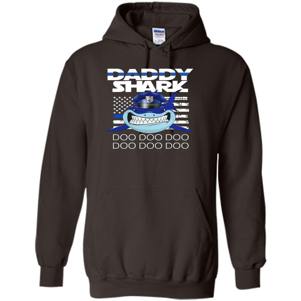 Police Daddy Shark Blue Line Tee