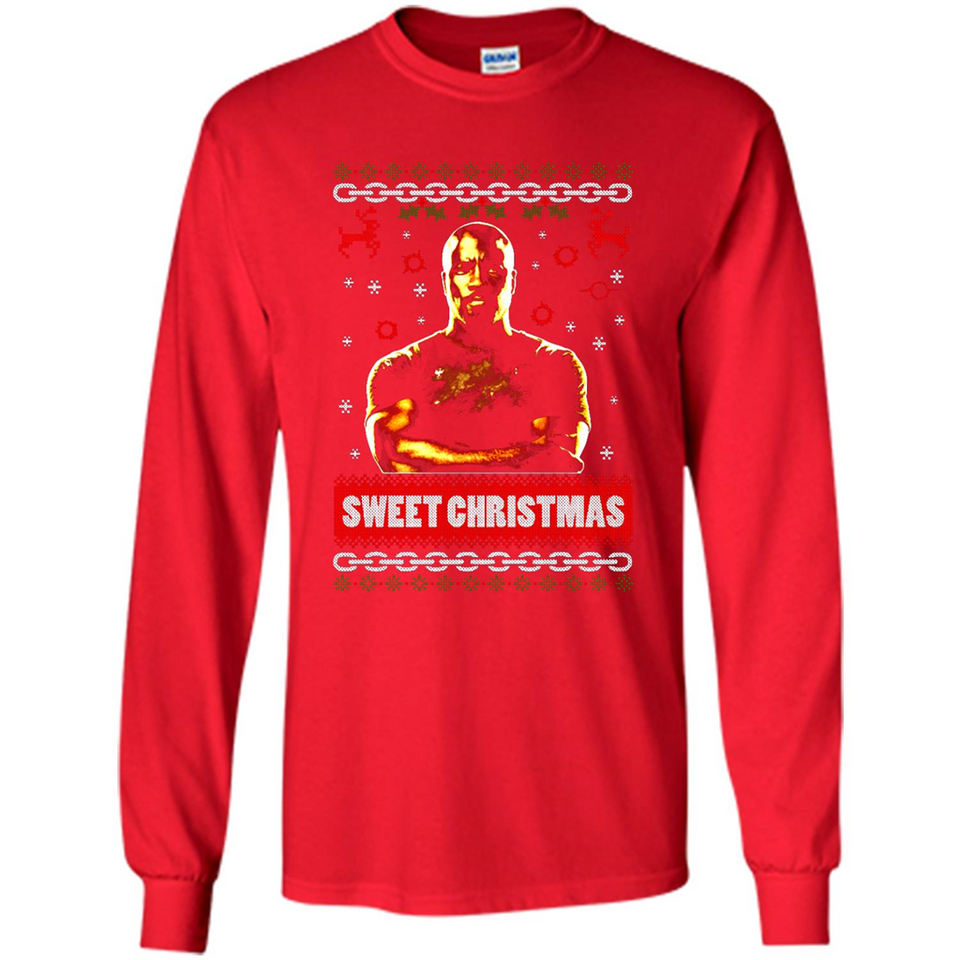 Christmas Ugly Sweater Floyd Mayweather Sweet Christmas - Long Sleeve T-Shirt