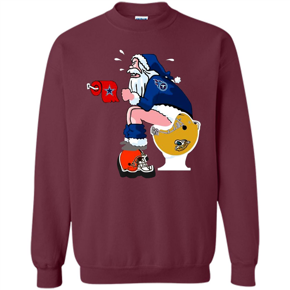 Tennessee Titans Santa Claus Toilet