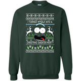 RICK AND MORTY-I TURNED MYSELF INTO A CHRISTMAS SWEATER MORTY UGLY XMAS SWEATER