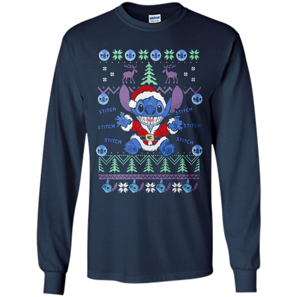 Stitch ugly christmas sweater - Long Sleeve T-Shirt