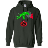 GRINCH HAND HOLDING AUBURN TIGERS GLITTER CHRISTMAS PINGPONG