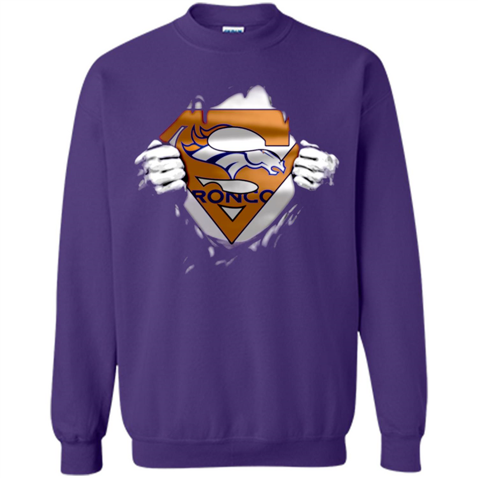 Denver Broncos And Superman Fans - Sweatshirt