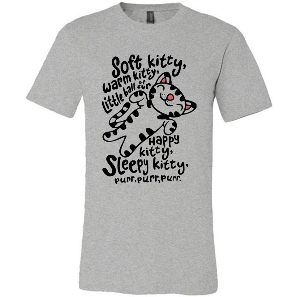 Soft kitty warm kitty little ball of fur - Canvas Unisex T-Shirt