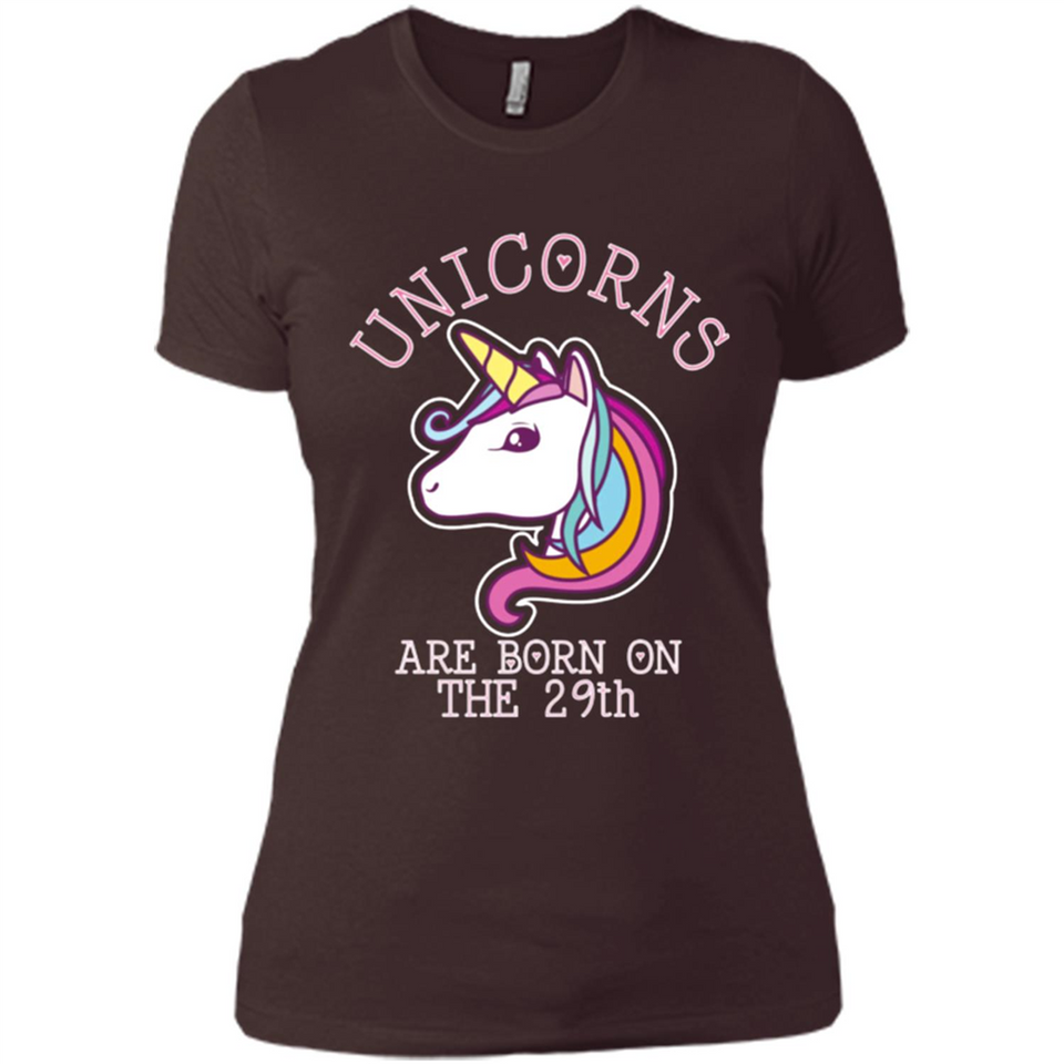 Unicorns Birthday T-shirt Born On The 29th Unicorn Magical