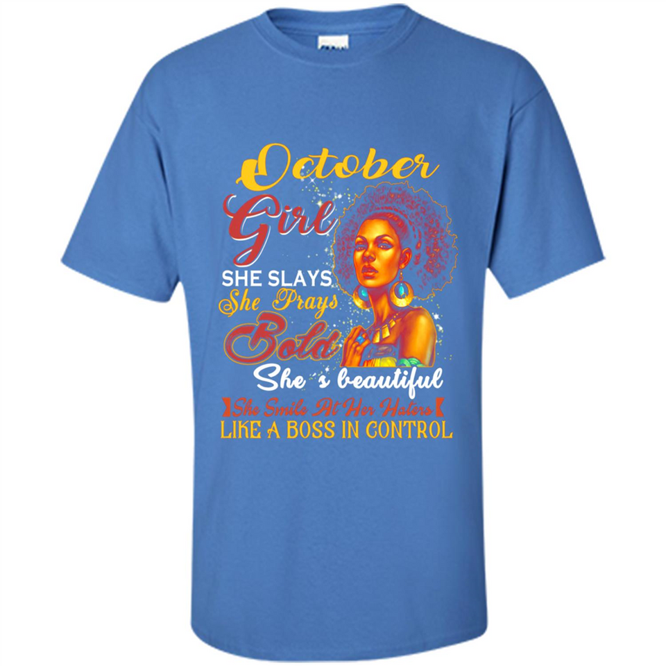 October Girl She Slays She Prays Beautiful Birthday PINGPONG