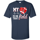 Tampa Bay Buccaneers Football My Heart is on that Field - Shirt