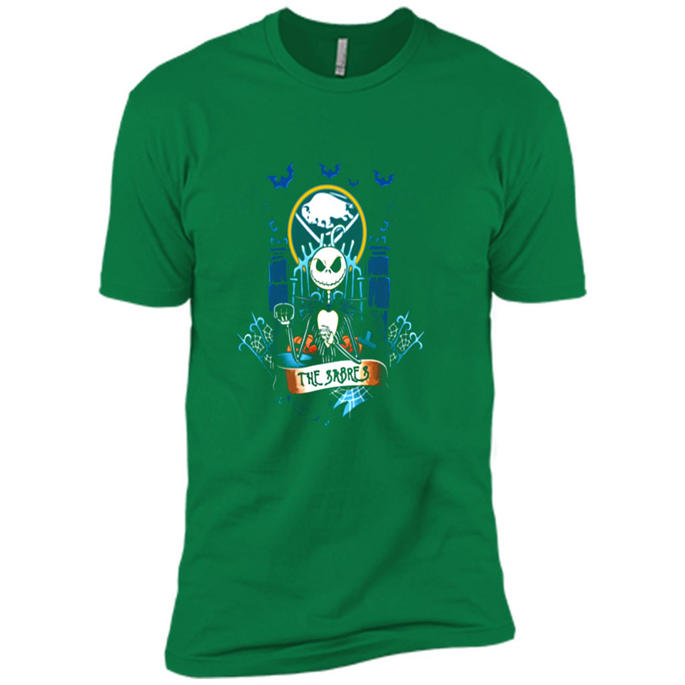 Buffalo Sabres Halloween The Nightmare Before Christmas - Premium Short Sleeve T-Shirt