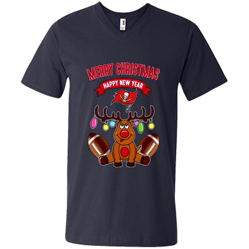 Tampa Bay Buccaneers NFL Reindeer Funny Merry Christmas And Happy New Year