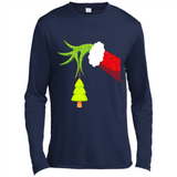 Funny Grinch Hand Holding Christmas Tree Ornament Christmas PING PONG