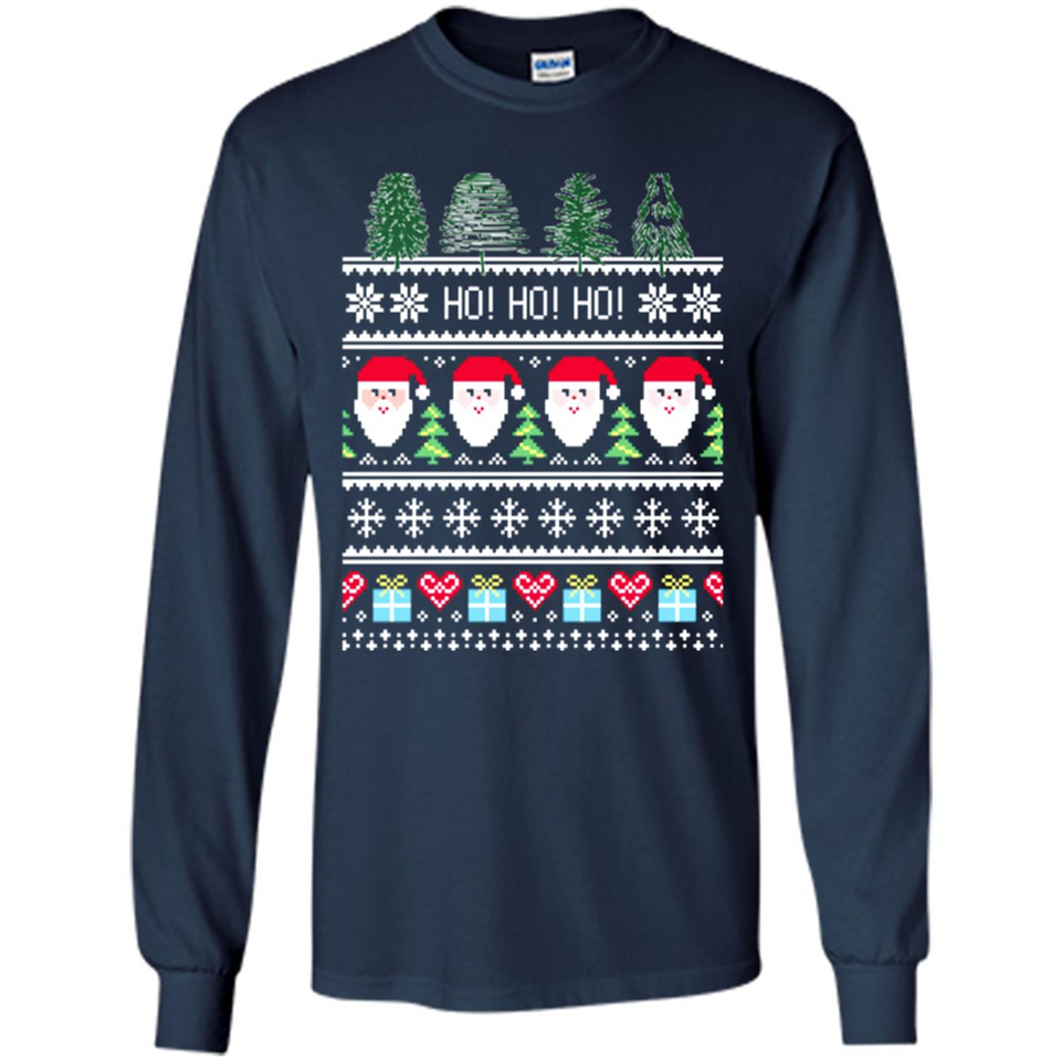 Ugly Merry Christmas Tree Santa Snowflakes