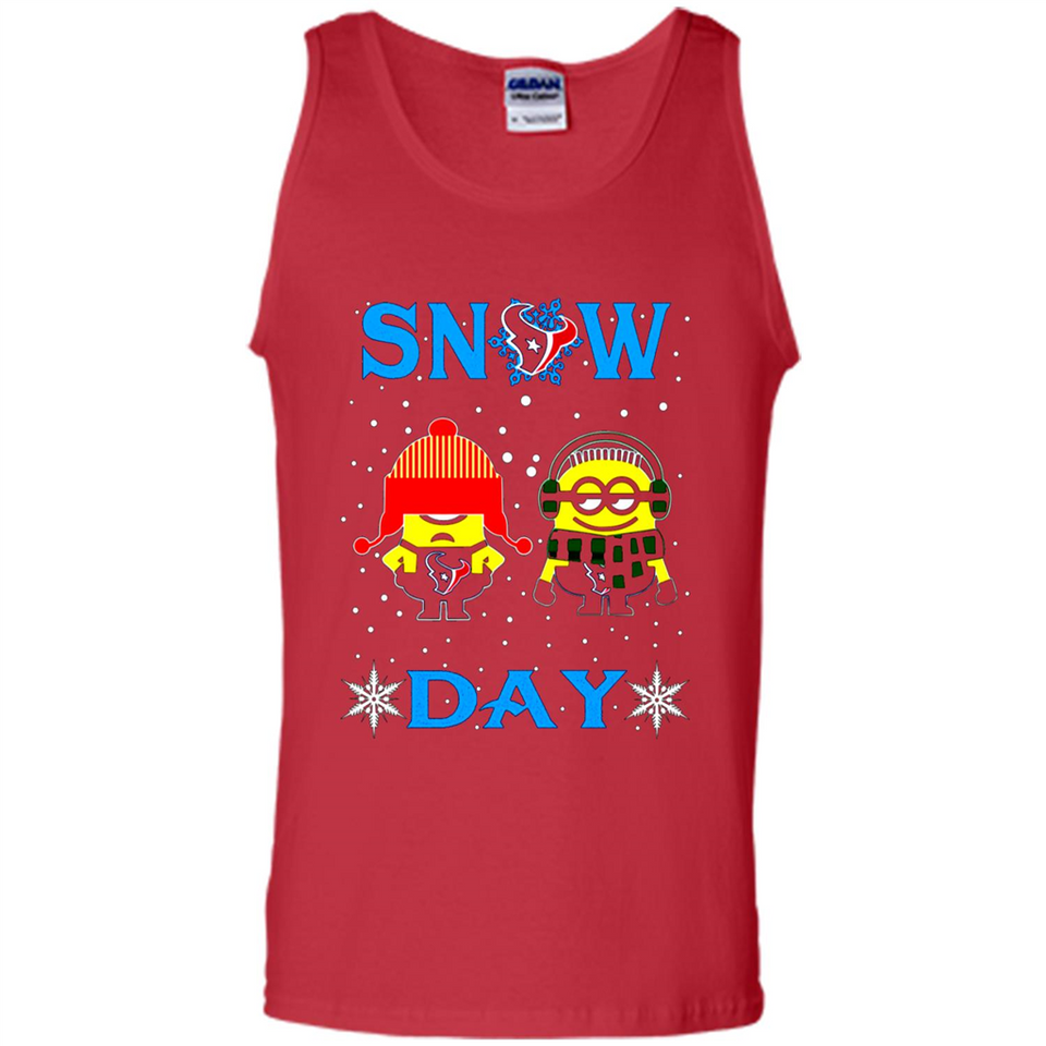 Snow Day Shirt For Houston Texans Vs Minion Fans pingpong