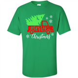 Vintage Christmas Classic Truck T-Shirt with Snow and Tree