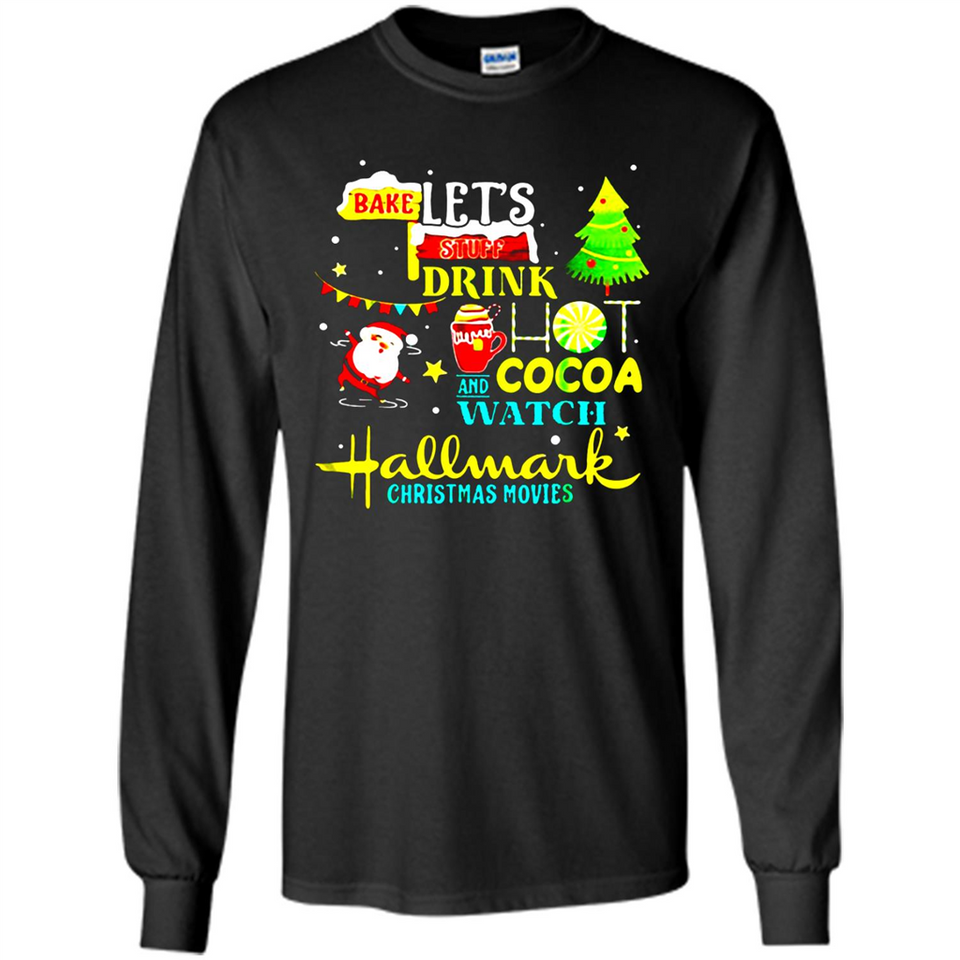Santa claus i just want to bake stuff and waych christmas movi PINGPONG - Long Sleeve T-Shirt