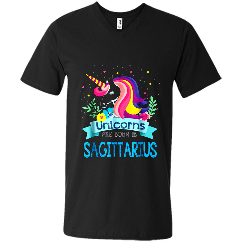Unicorns are born in Sagittarius Birthday Rainbow Custom Ultra Cotton