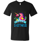 Unicorns are born in Sagittarius Birthday Rainbow Custom Ultra Cotton