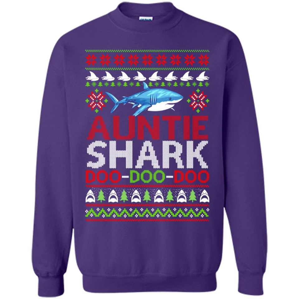 Auntie shark Doo Doo Doo Christmas - Sweatshirt