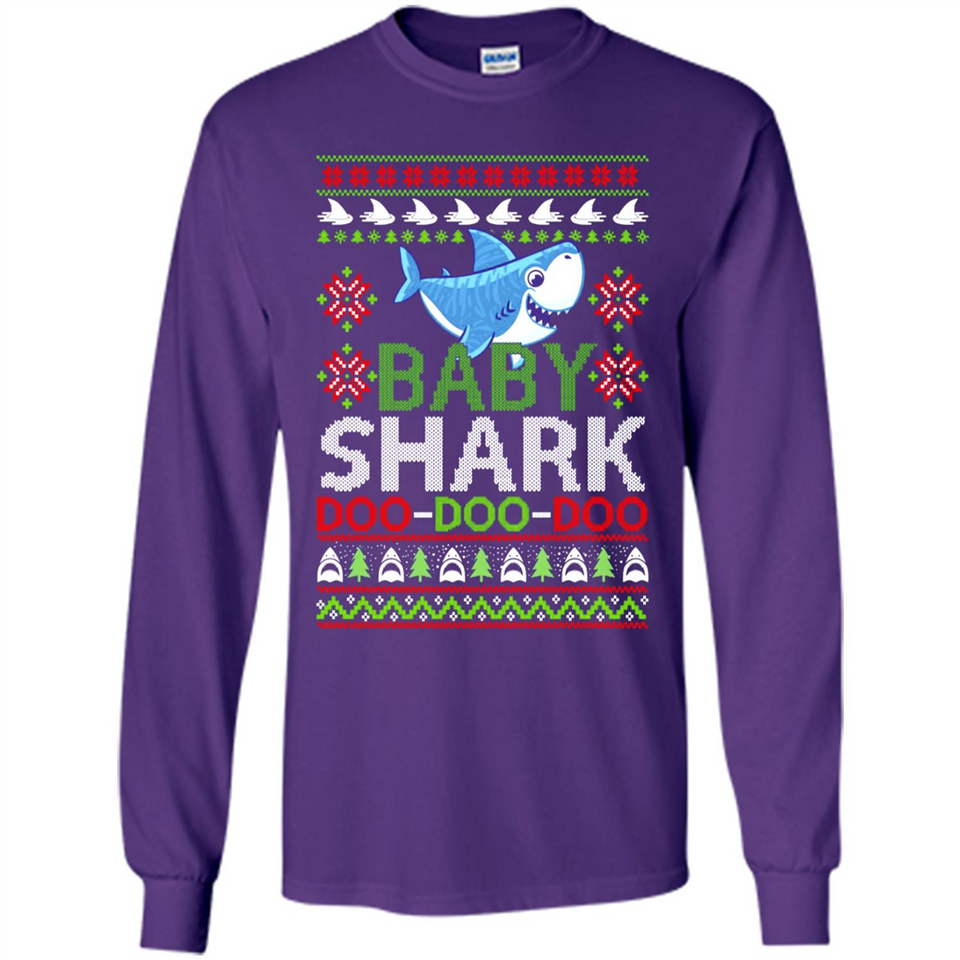 Baby shark Doo Doo Doo Christmas - Long Sleeve T-Shirt