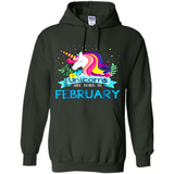 Unicorns are born in February Birthday Rainbow Gift Custom Ultra Cotton