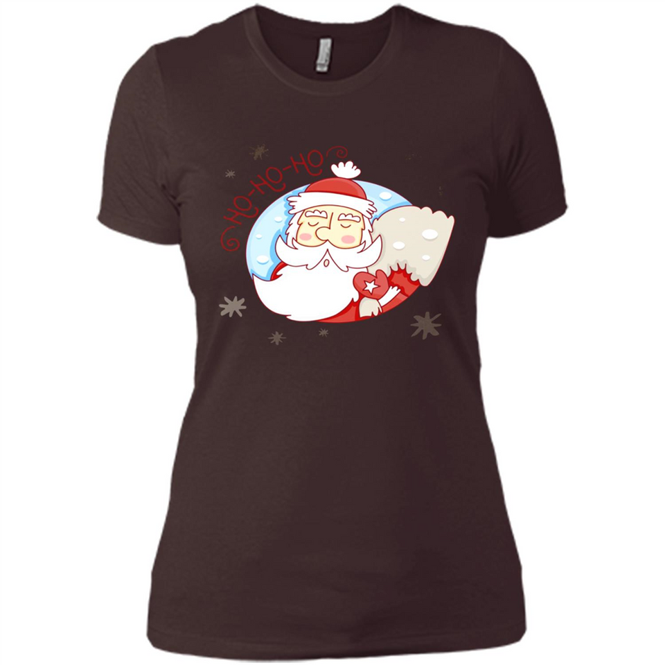 Cute Santa Claus Ho Ho Ho - Ladies' Boyfriend T-Shirt