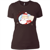 Cute Santa Claus Ho Ho Ho - Ladies' Boyfriend T-Shirt