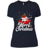 Merry Christmas Pig s - Ladies' Boyfriend T-Shirt