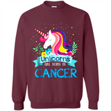 Unicorns are born in Cancer Birthday Rainbow Gift Custom Ultra Cotton