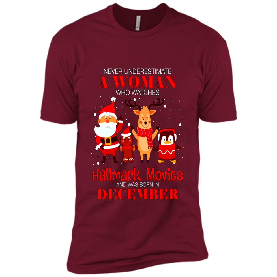 Never Underestimate A December Woman Watches Hallmark Movies Sweatshirt PINGPONG