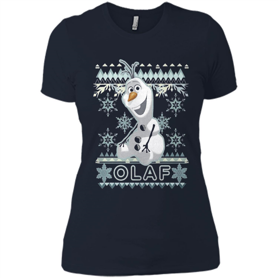 Olaf frozen ugly christmas sweater - Ladies' Boyfriend T-Shirt