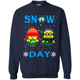 Snow Day Shirt For Boston Celtics Vs Minion Fans pingpong