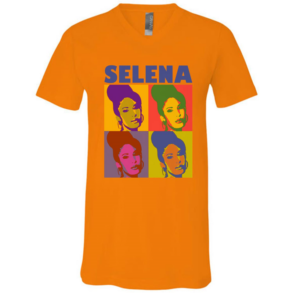 Selena Gomez Light Color - Canvas Unisex V-Neck