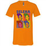 Selena Gomez Light Color - Canvas Unisex V-Neck