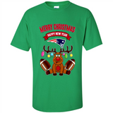 New England Patriots NFL Reindeer Funny Merry Christmas And Happy New Year