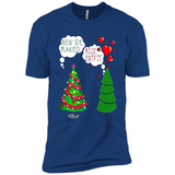 Fir Loves Christmas Tree Funny Undecorated Joke - Premium Short Sleeve T-Shirt